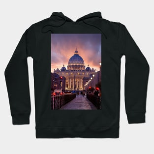 Saint Peter`s Basilica in Vatican City in Rome, Italy Hoodie